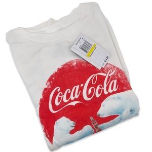 Love Tribe Coca Cola Sweatshirt Xmas Polar Bears Holiday Top Size Medium…